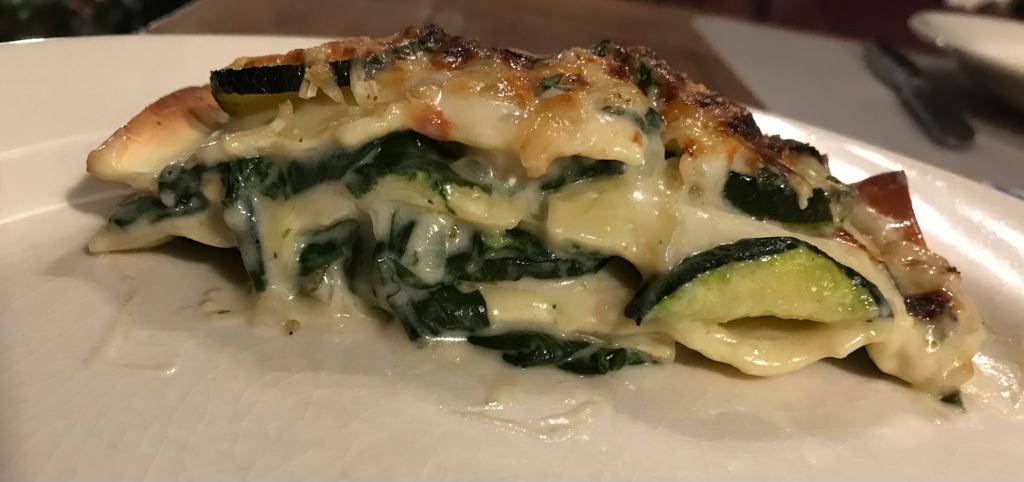 HelloFresh review - Vegetarische lasagne dwarsdoorsnede