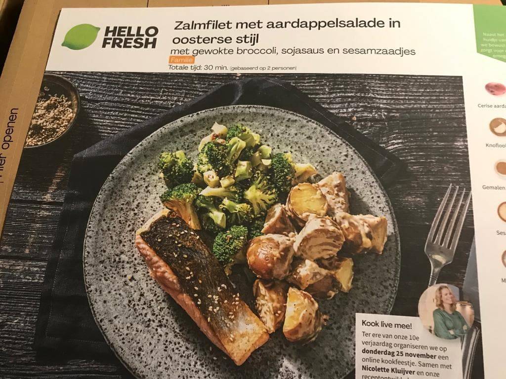 HelloFresh recept - Zalmfilet met aardappelsalade in oosterse stijl